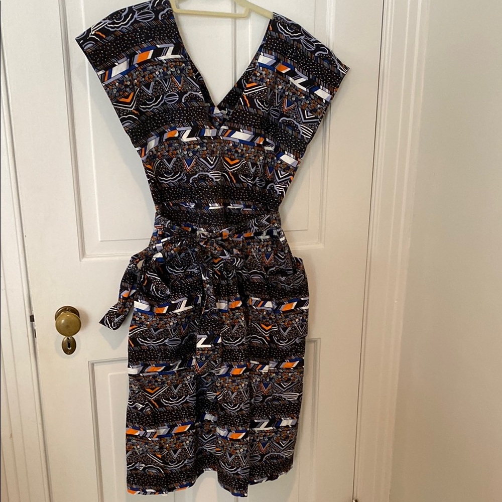 Porridge for Anthropologie Stylish Multicolor Patterned Dress